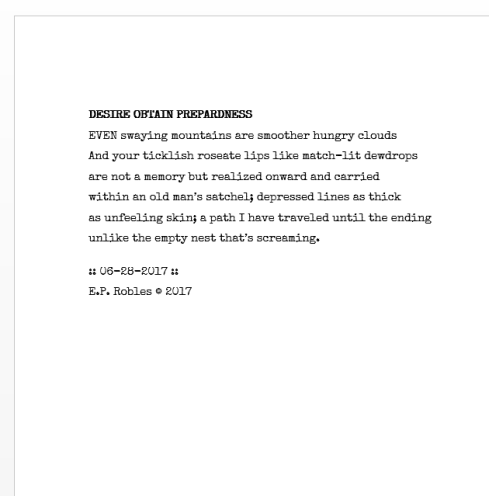 DESIRE OBTAIN PREPARDNESS