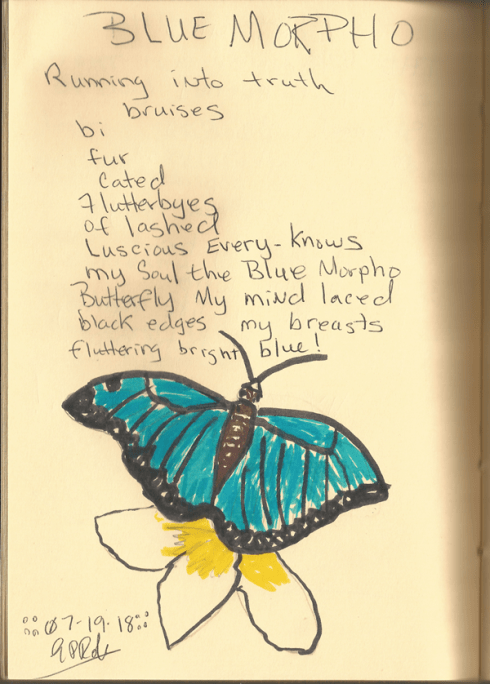 Blue Morpho Poem